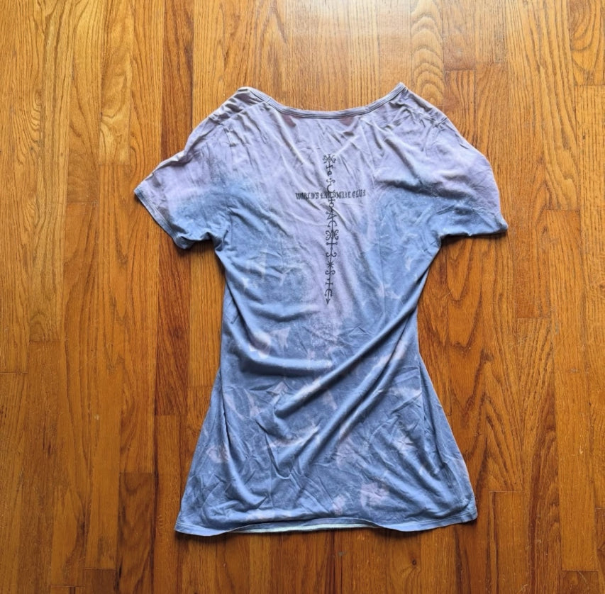 Gunda X Kmrii Rare Collabaration Purple Butterfly T Shirt